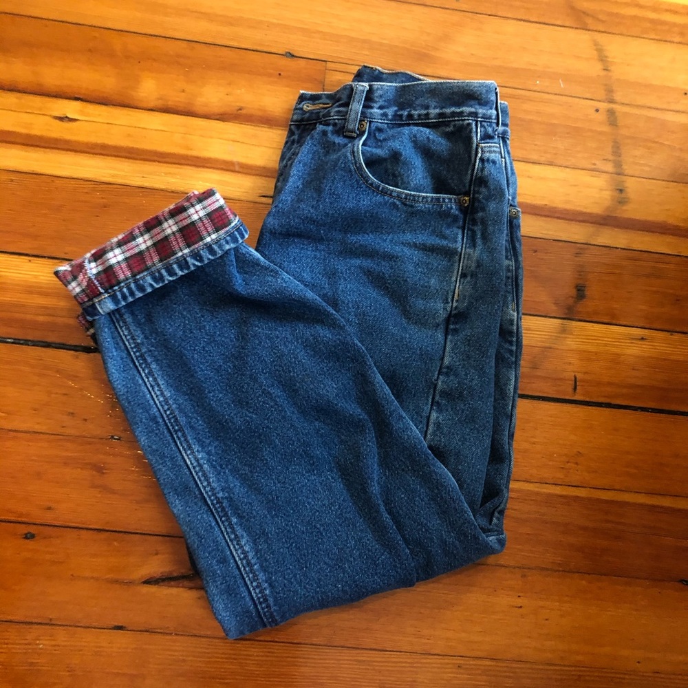 Vintage Eddie Bauer Fleece Lined Jeans